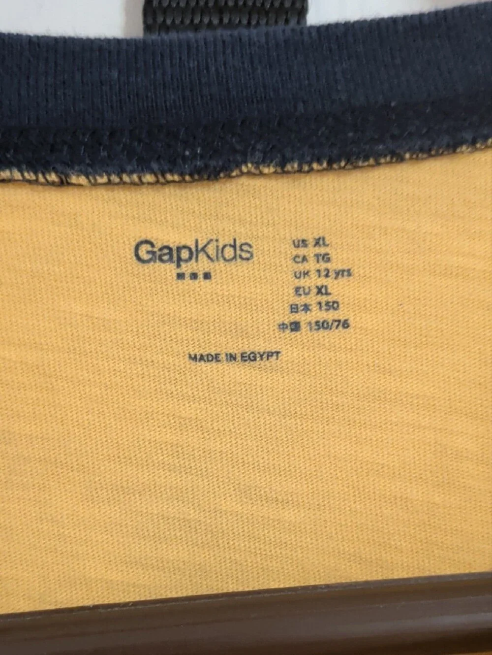Yellow & Gray Henley Long Sleeve Shirt